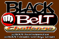 Black Belt Challenge Title Screen